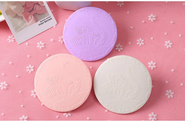 CX306  Cute 1pcs Mini Pocket Makeup Mirror Cosmetic Compact Metal Mirrors Color Random Dia 7cm