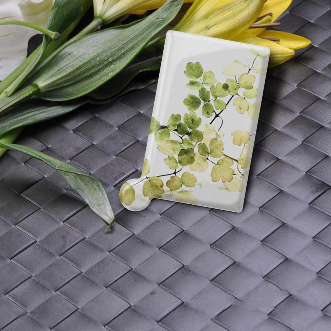 TSHOU544 Cosmetic Stainless Steel Unbreakable Makeup Mirror Shatter-Proof Portable Travel PU Leather Sleeve Pocket Card Mirror