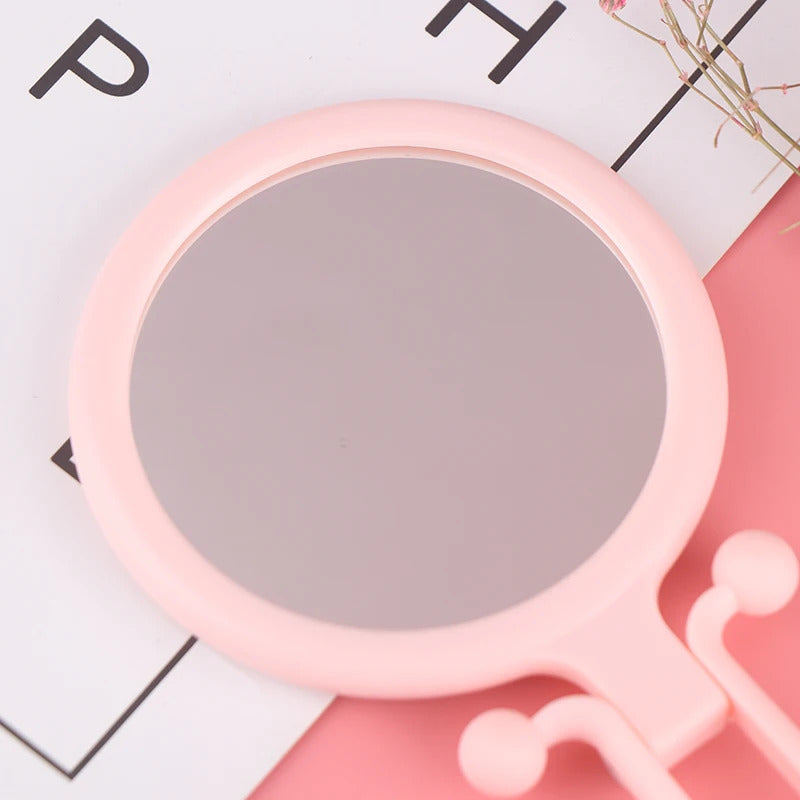 SET18  Travel 15/10X Magnifying Handheld Vanity Mirror Folding Hand Held Mirror-Double Sided Folding Adjustable Pedestal Makeup
