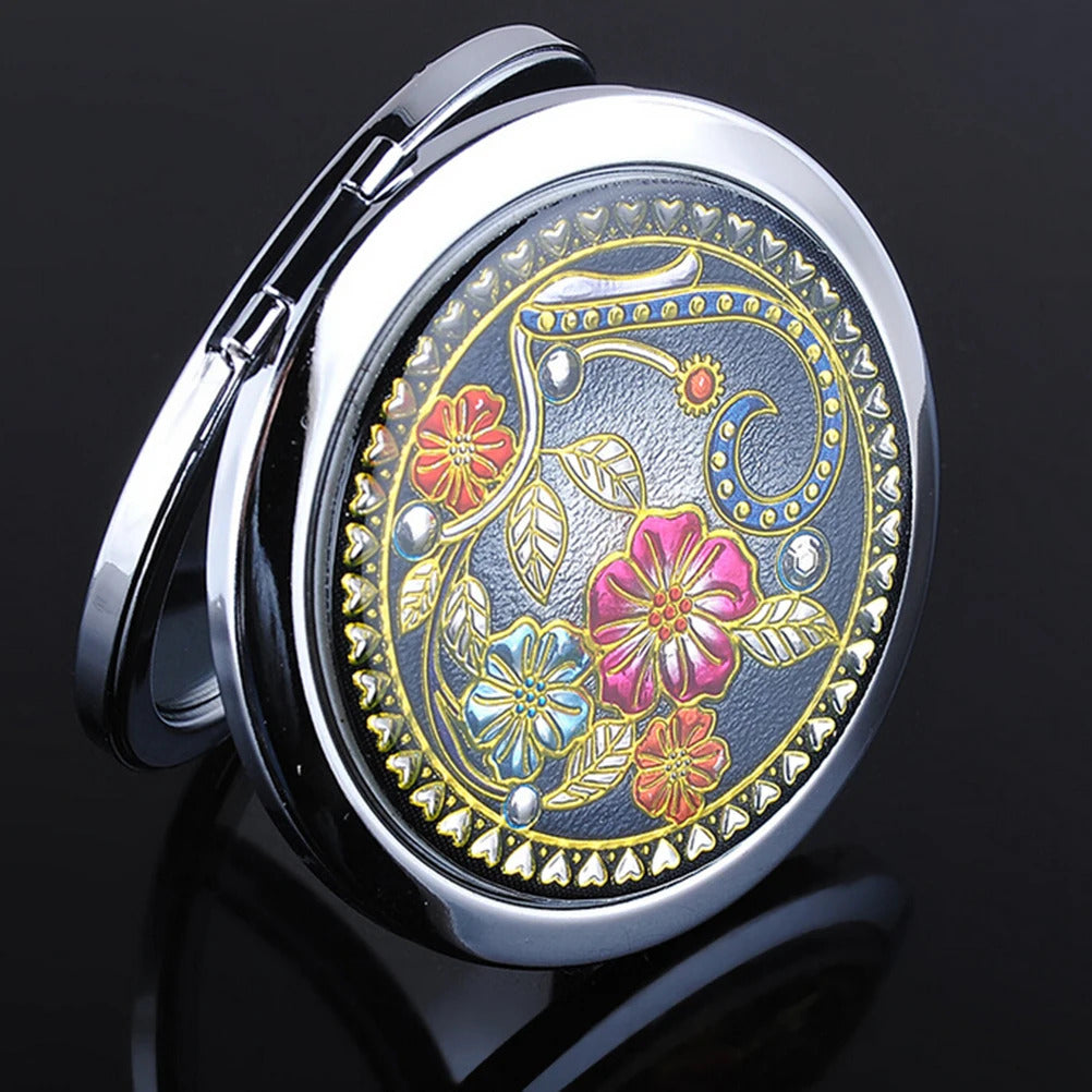 L304 Women Fashion Portable Mini Mirror Makeup Pocket Cosmetic Mirrors With Double Faced Wholesale