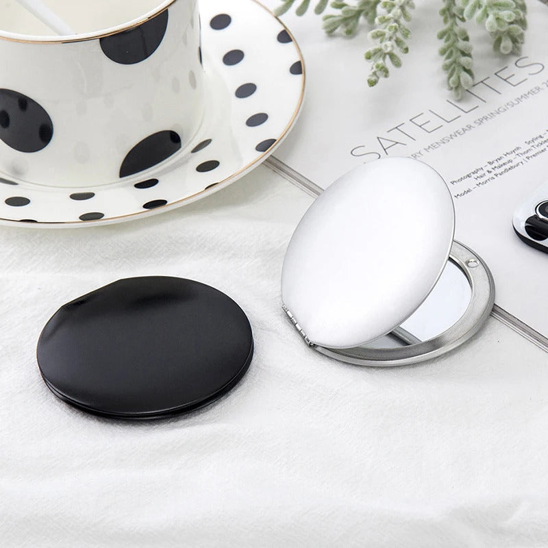 L503 New Women Small Makeup Mirror Cosmetic Magnifying Make Up Mirror for Purse Travel Bag Mirror