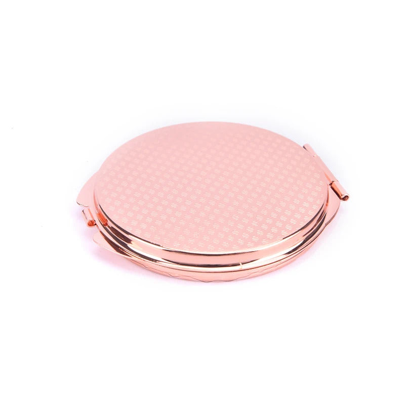 TSHOU1030 Compact Makeup Mirror Cosmetic Magnifying Round Pocket Make Up Mirror for Purse Travel Bag Home Office Mirror