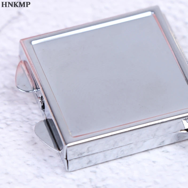 TSHOU742  Makeup Cosmetic Folding Portable Compact Pocket Makeup Mirror Lady Mini Personalised Key Ring Keychain