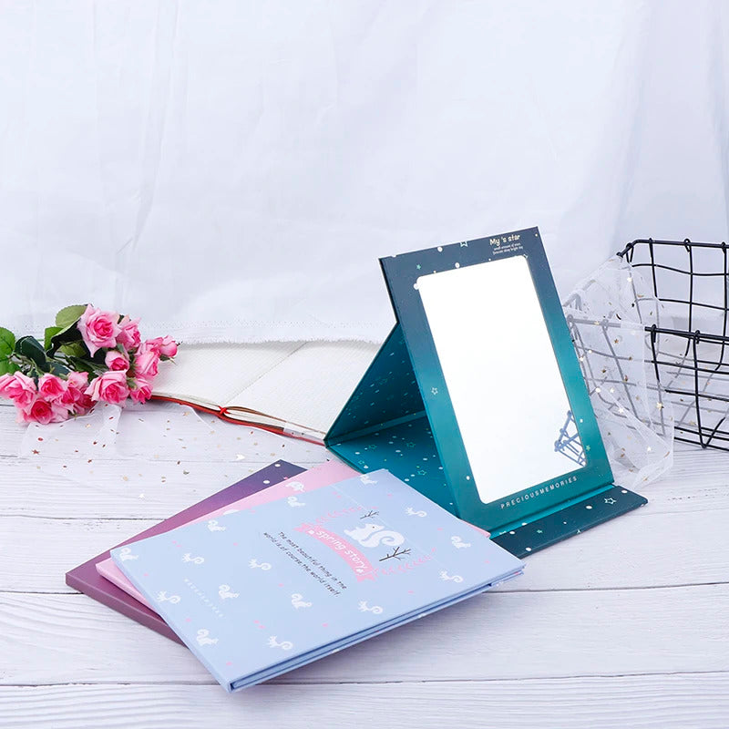 L382 Folding Mirror Makeup Mirror Desktop Portable Mirror 21*15cm