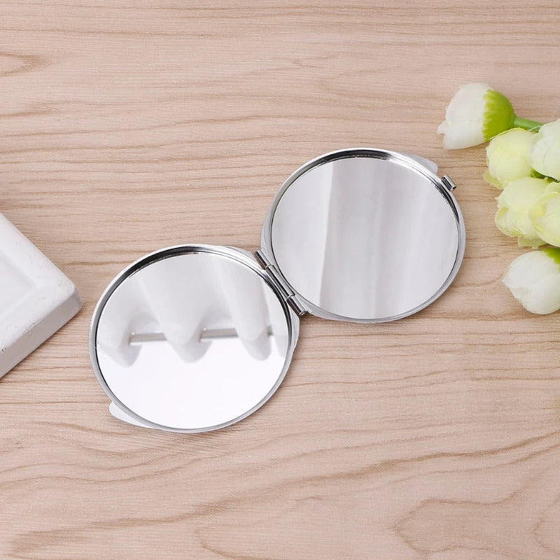 TSHOU854 Portable Hand Pocket Various Shapes Double Folded-Side Stainless Steel Mirror Jy20 21 Dropshipping