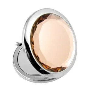 CX177 Mini Round Makeup Mirror Portable Double-sided Vanity Mirror Cosmetic Mirror Makeup Vanity Foldable Pocket Compact
