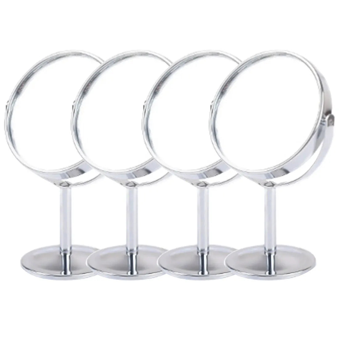 DSHOU283  Magnification Circular Make Up Mirrors Holder Cosmetic Double-Sided Desk Mirrors  8cm Women Ladies Home Bathroom Use