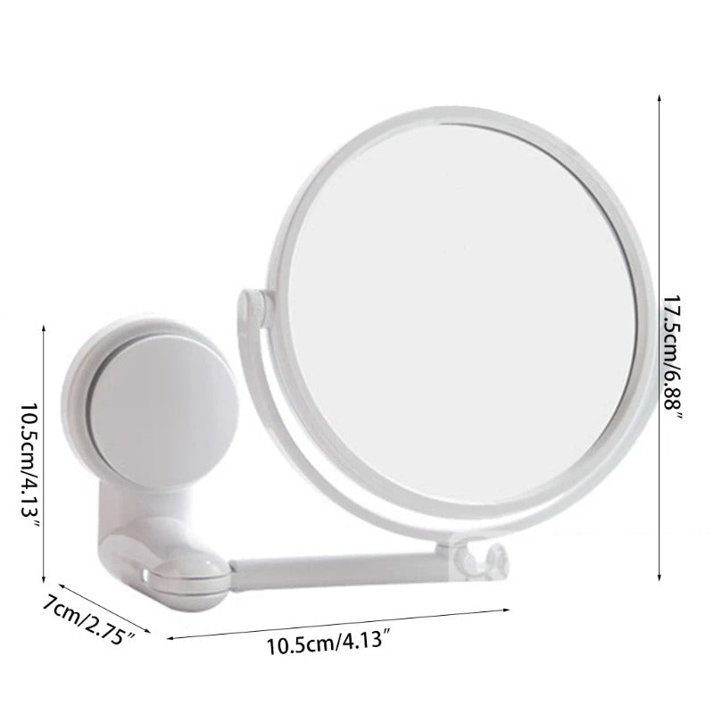 CX209 Makeup Mirror Bathroom  Folding Mirror Hotel Wall-mounted single/ Double-sided R