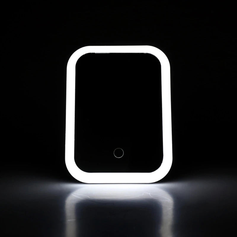 L163  Led Light Makeup Mirror Storage LED Face Mirror Adjustable Touch Dimmer USB Led