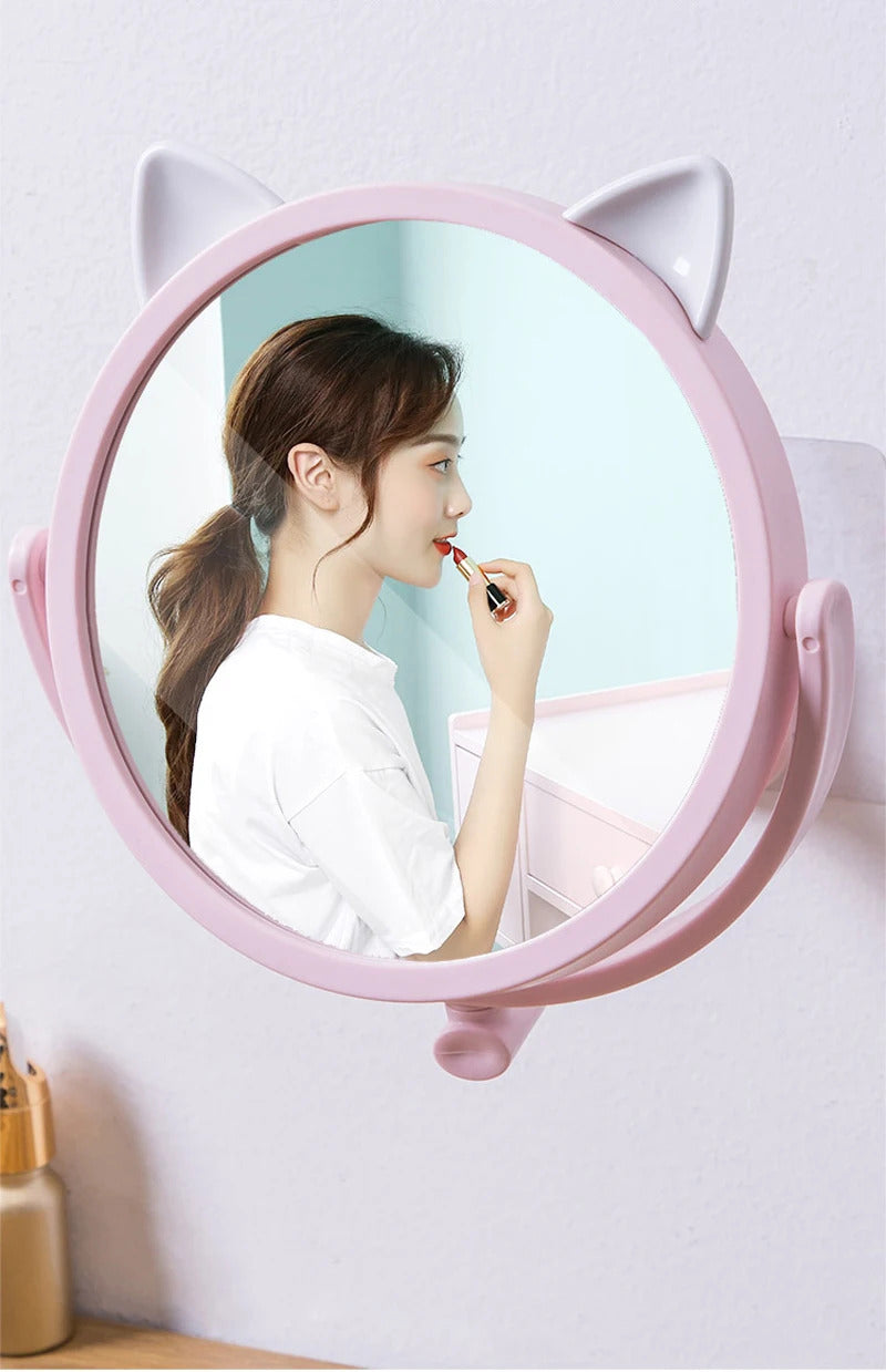 CX236 Fold Makeup Mirror Bathroom Wall Mounted Beauty Vanity Mirror Makeup Bath Cosmetic Folding Arm Smart Shaving Mirrors