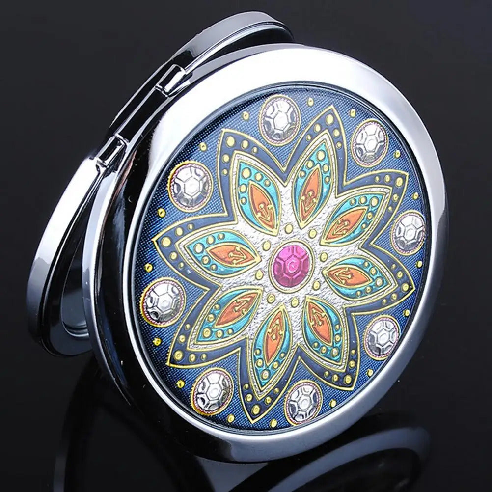 CX406  New 2020 Women Mini Beauty Pocket Mirror Portable Double Sides Cosmetic Makeup Mirrors Normal Magnifying