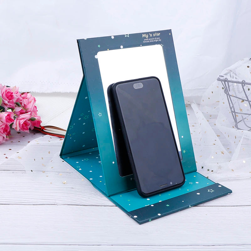 L382 Folding Mirror Makeup Mirror Desktop Portable Mirror 21*15cm