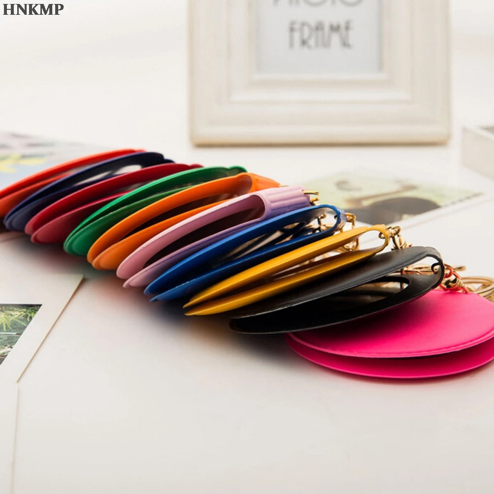 CX239 Pocket Makeup Mirror Cosmetic Compact Mirrors Portable Double Dual Sides PU Leather Pocket Frame Cosmetic Makeup Girl