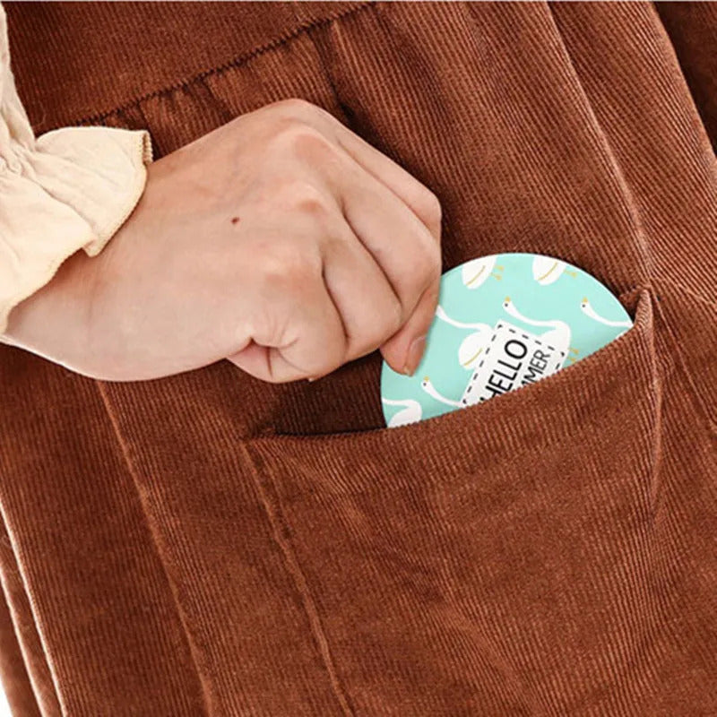L462 Cartoon Pocket Mirror Cute Personality Fashion Portable Round Mirror Mini Makeup Mirror Gift Giveaway For Beauty Tools