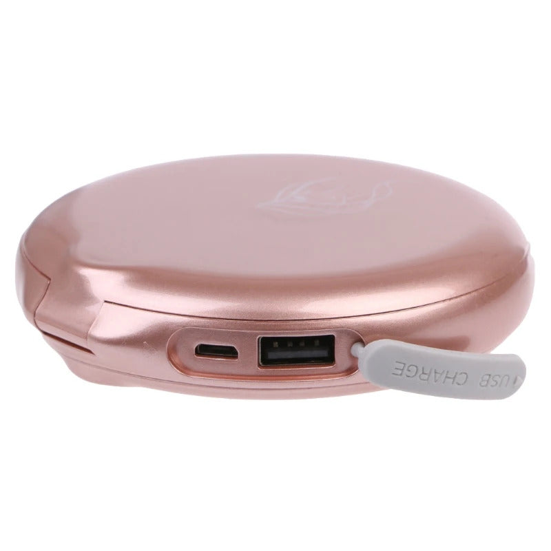 L192  3000mAh Portable LED Light Makeup Mirror Power Bank USB Charger 3X  Magnifying U2JD