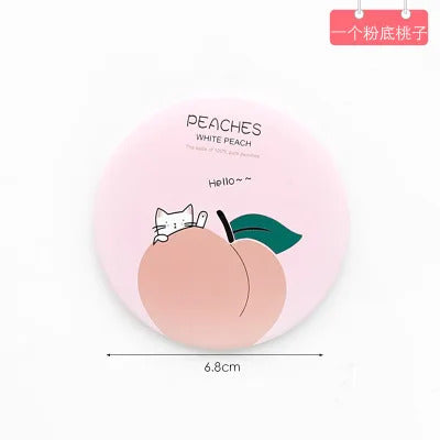 CASHOU107 Anti-fall Cartoon Portable Small Mirror Cute Girls Makeup Mirror Pocket Mirror for Beauty Tools