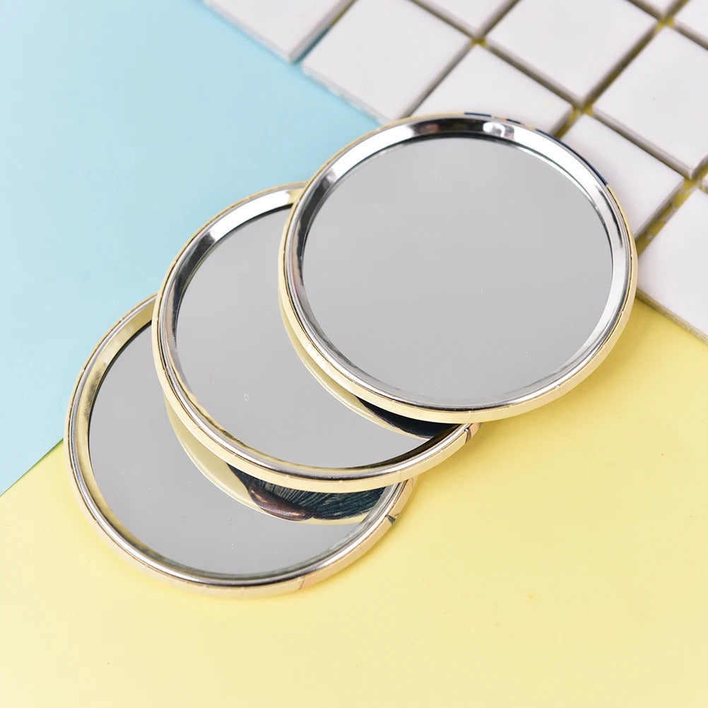 TSHOU730 Portable Mini Pocket Makeup Mirror Cosmetic Compact Mirrors Espelho De Maquiagem Espejos De Bolsillo Randomly Sent