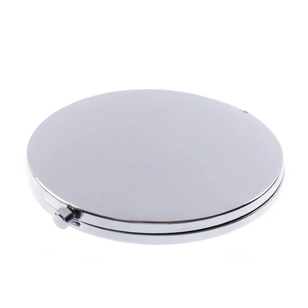 L350 Mini Makeup Mirrors 57.1mm Blank Round Metal Compact Mirror Portable Cosmetic Pocket Mirror For Girl's Women Beauty