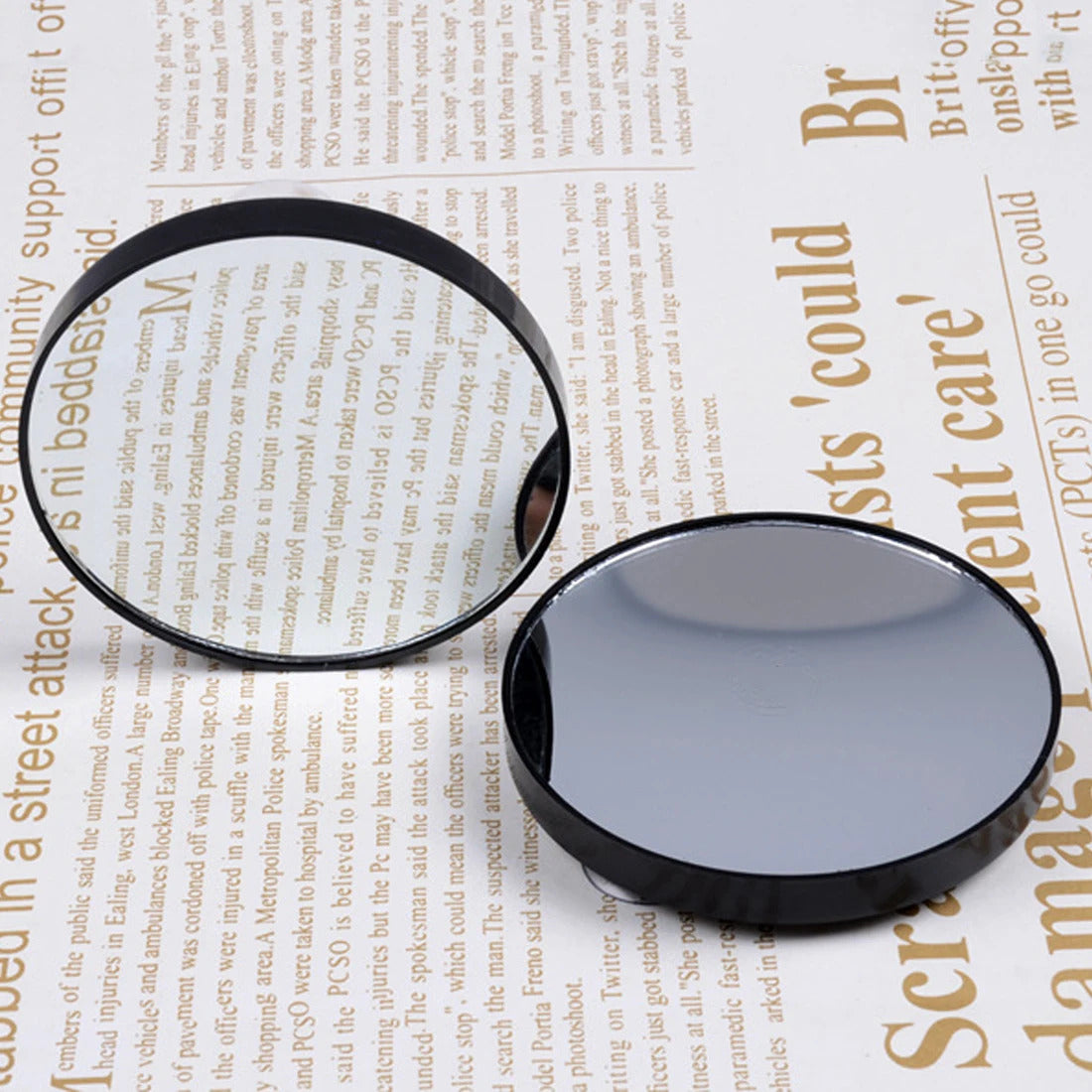 CX314 Magnifying Makeup Mirror Portable Hand Mirror Vanity Mini Pocket Round Makeup Magnifying Mirror With Suction Cups