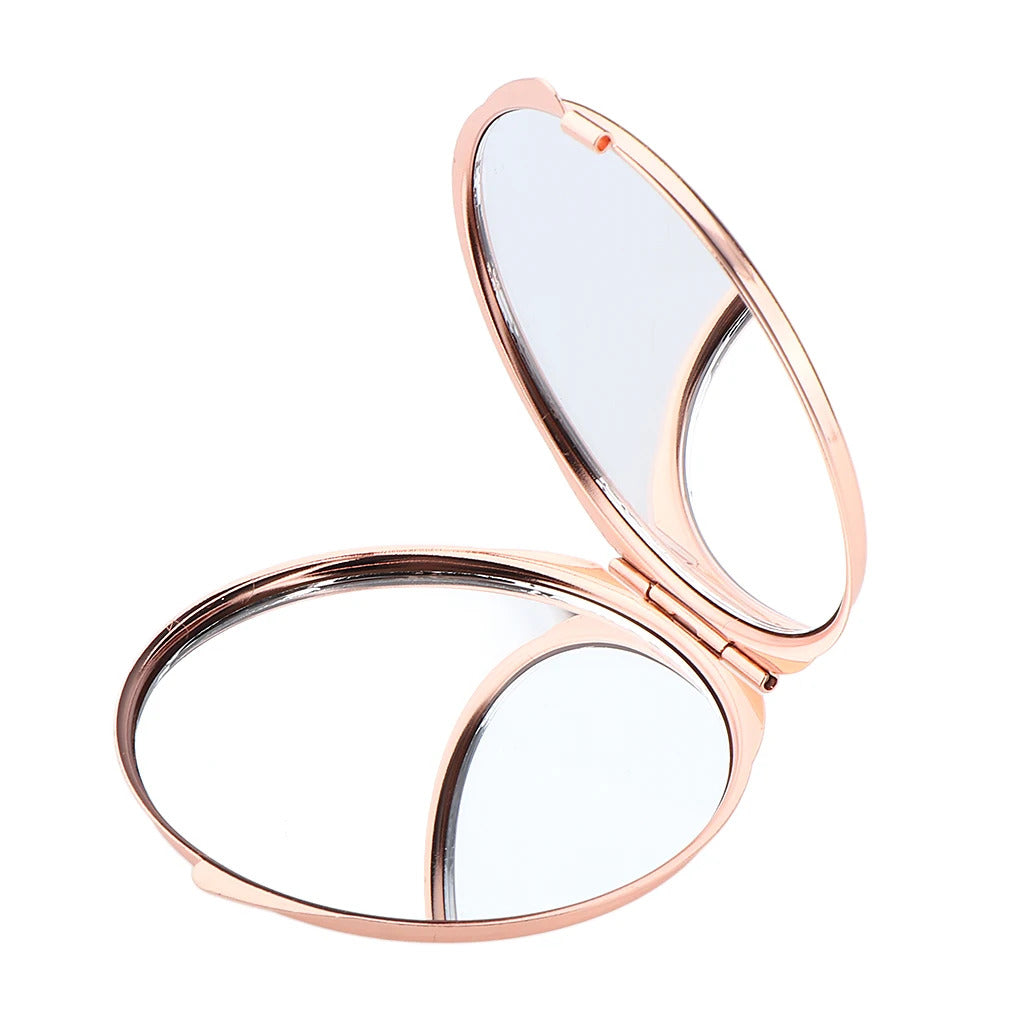 TSHOU828 Compact Makeup Mirror Cosmetic Magnifying Portable Make Up Mirrors for Purse Travel Bag Home Office Mirror