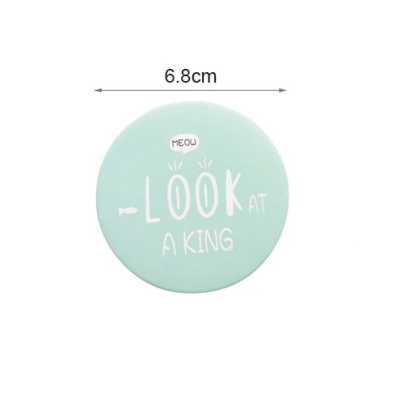 TSHOU831 Mirror Portable Hand Mini Make Up Mirror Travel Round Pocket Cosmetic Mirror Portable Beauty Makeup Tools Accessories