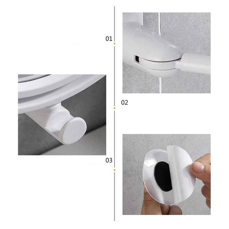 CX195 Makeup Mirror Bathroom  Folding Mirror Hotel Wall-mounted single/ Double-sided R