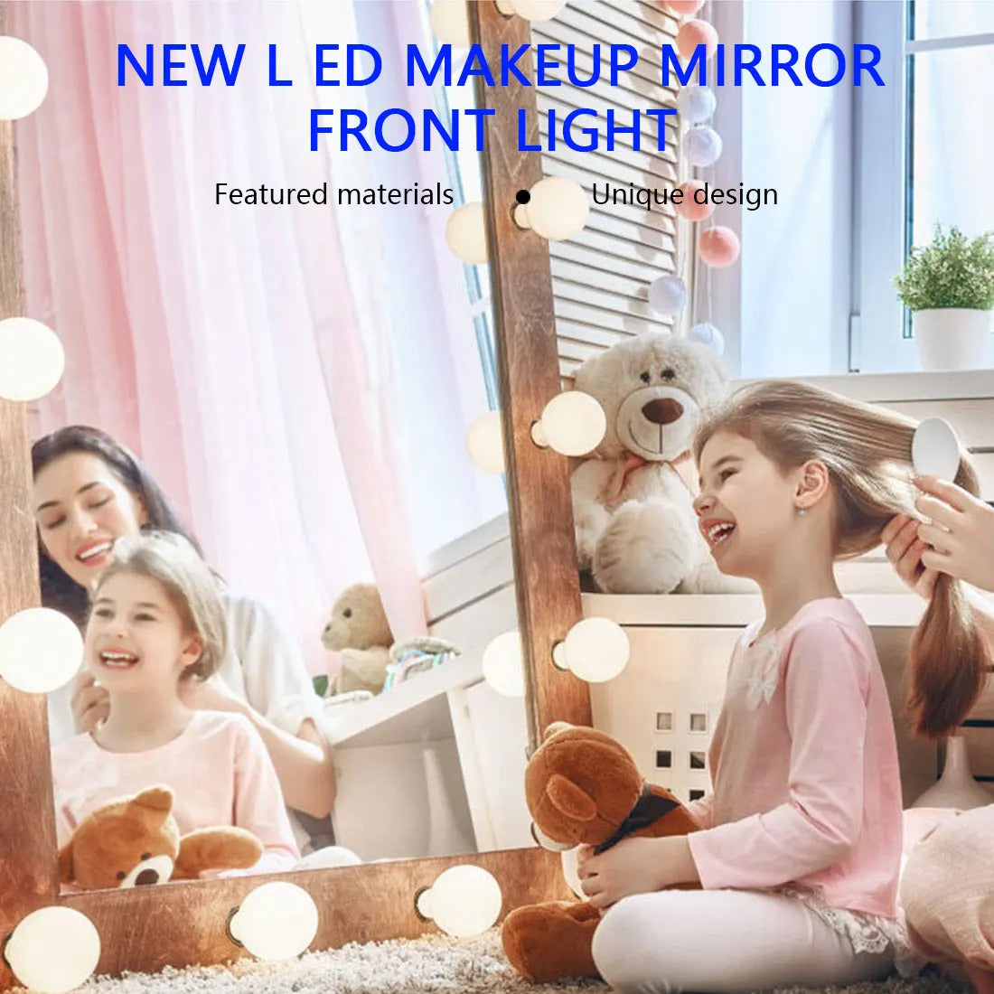TSHOU280 Led Makeup Mirror Lamp Bulbs Decoration  6 10 14Bulbs Kit Bulb Hollywood Vanity Lights Touch Control for Dressing Table