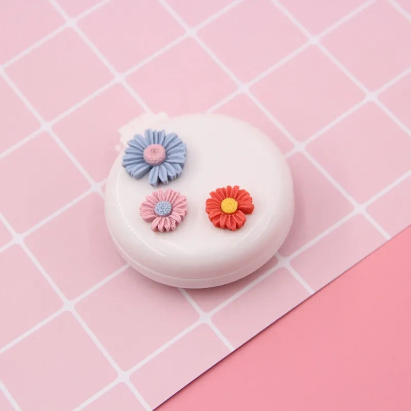 CX216 Mini Pocket Mirror Cute Massage Folding Mirror with Comb Portable Pocket Small Travel Girl Hair Brush with Mirror