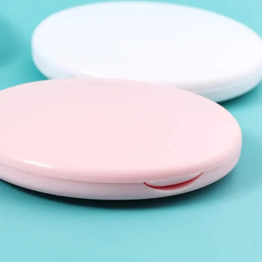 CX487  Portable Double Sided Flip Small Round Mirror Cute Small Mini Folding Mirror Round Round Makeup Mirror Home Decor