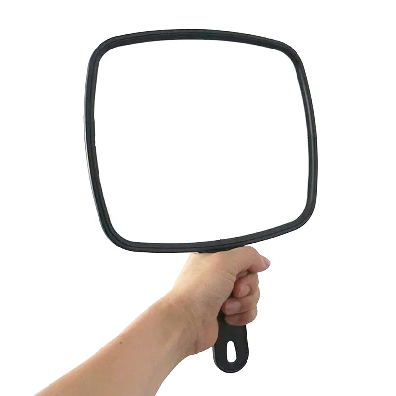 CASHOU69 Mirror Professional Handheld Salon Barbers Hairdressers Mirror With Handle Practical Hand Mirror For Home