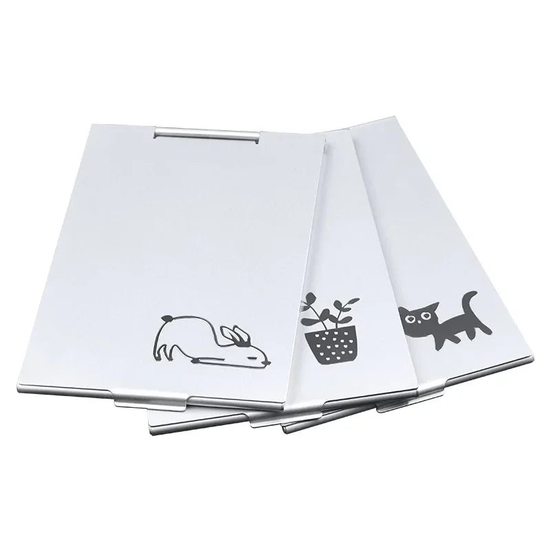 CX492 Aluminum Folding Mirror Pocket Mini Portable Makeup Mirrors Travel Hand Small Mirror Vanity Foldable Compact Cosmetics Tools