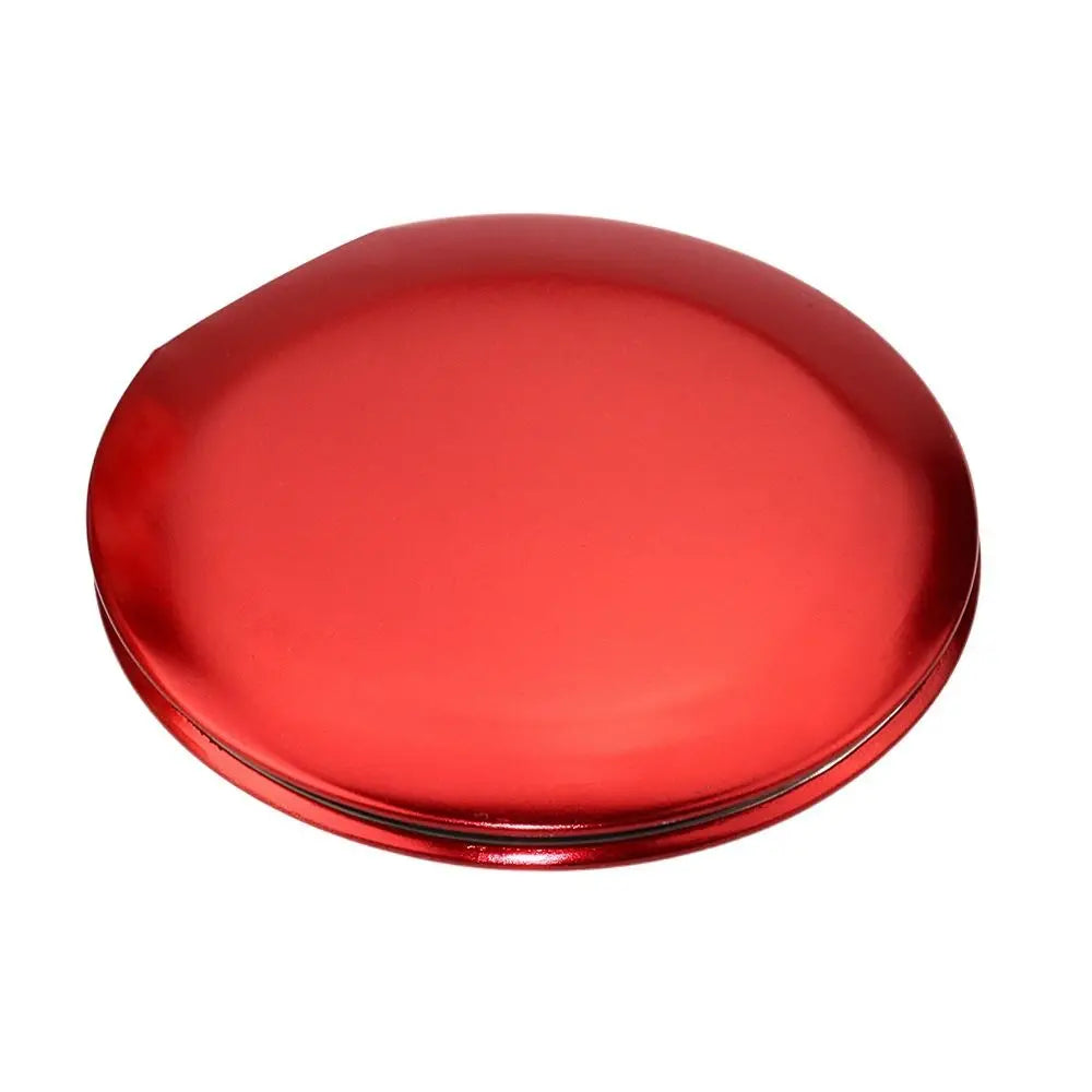 SET63 Cute Folding Makeup Mirror Double-Sided Round Pocket Mirror Solid Color Mini Cosmetics Mirror