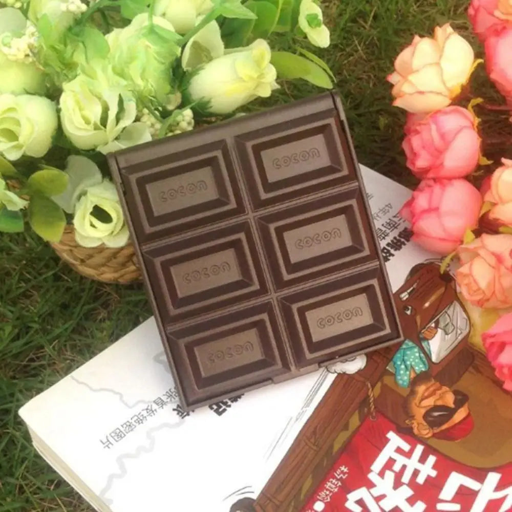 L582 Salon Decorative Chocolate Mirror Square Kawaii Make Up Mirror Unique Plastic Vanity Mirror Students