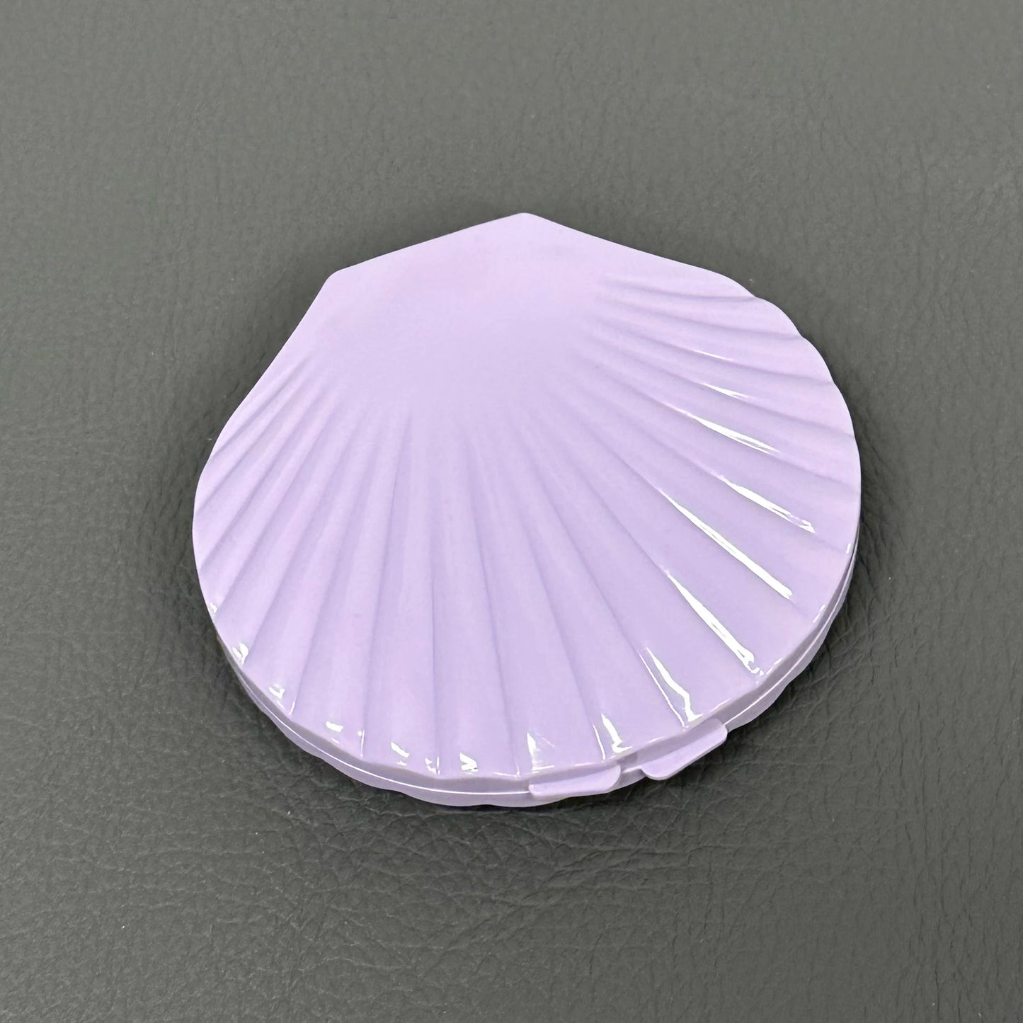 CX516 Pack Shell Shaped Makeup Mirror Daul Side 1X/2X Amplifying Folding Hand Mirror