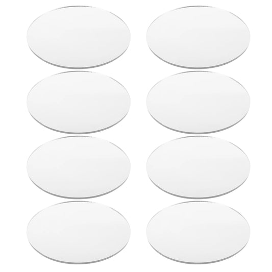 TSHOU480  Round Mirror Lenses Acrylic Parts 10cm Diameter Clear Surface DIY Craft Projects Vanity Travel Small Mirrors Sheets