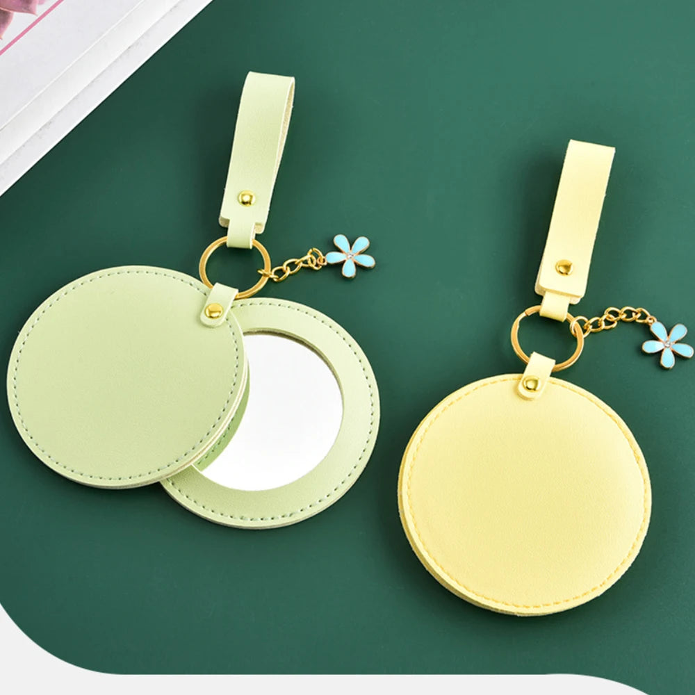 CX502 Portable Pocket Mirror Round Mini Travel Mirror Rotate Pocket Mirror Stainless Steel For Bag Home Shopping