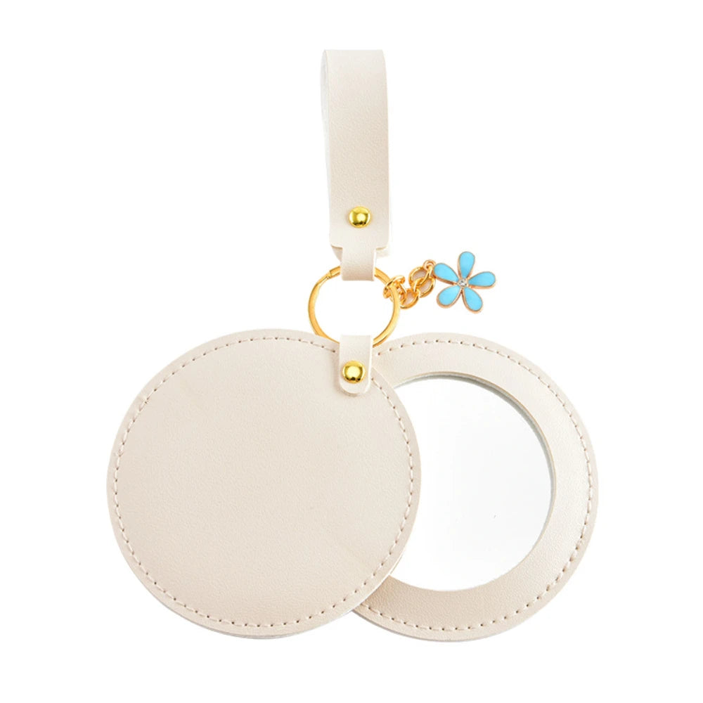 CX552  Portable Pocket Mirror Round Mini Travel Mirror Rotate Pocket Mirror Stainless Steel For Bag Home Shopping