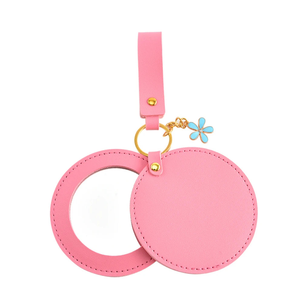 CX502 Portable Pocket Mirror Round Mini Travel Mirror Rotate Pocket Mirror Stainless Steel For Bag Home Shopping