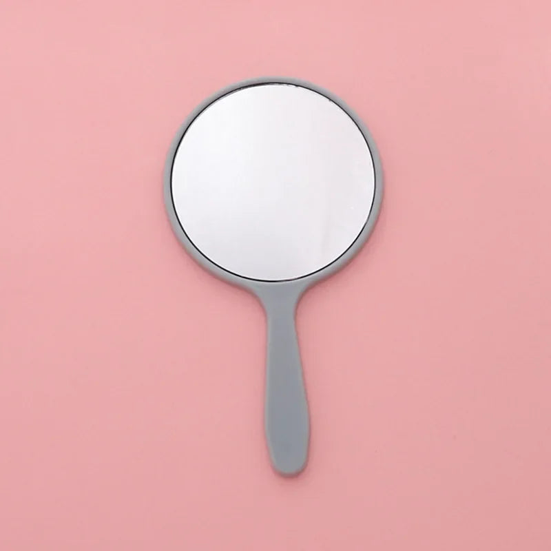 CX590  Handheld Makeup Mirror Round Makeup Vanity Mirror with Handle Hand  Compact Mirror Cosmetic Mirror for Women