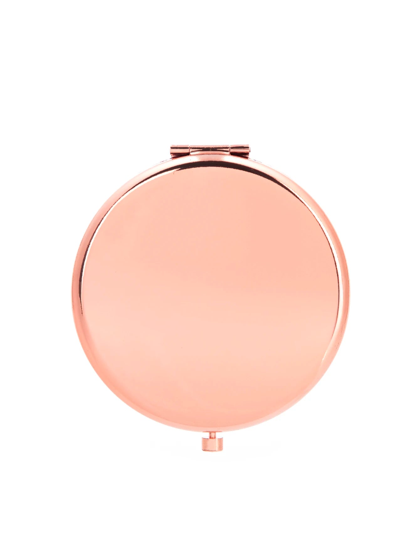 TSHOU1091「65mm Rose Gold Mirror」Double Side Round Makeup Mirror - HD Portable Pocket Mirror for Women Girls, Travel, Purse, Cosmetic (Gif
