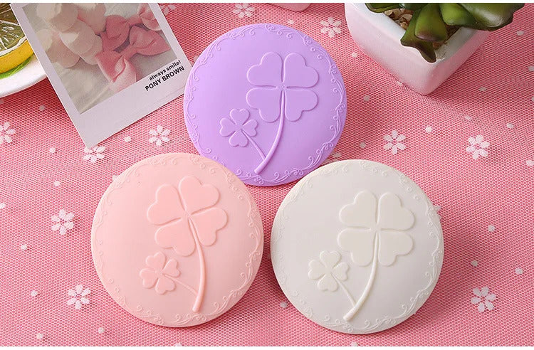 TSHOU885  Cute 1pcs Mini Pocket Makeup Mirror Cosmetic Compact Metal Mirrors Color Random Dia 7cm