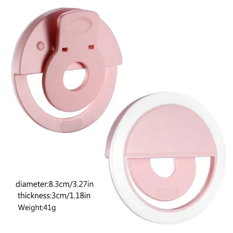 CX378 Clip on Selfie Ring Light Portable Rechargeable Selfie Fill Light for Live Stream and Makeup Jy20 21 Dropshipping