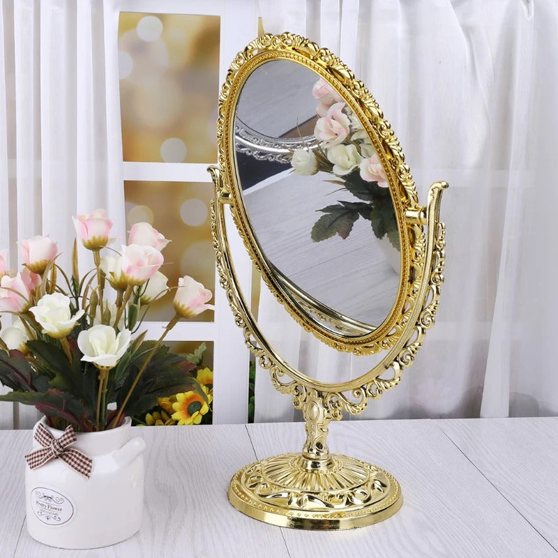 TSHOU486 Makeup Mirror Stand Table Cosmetic Mirror Plastic Dresser Mirrors Tools U2JD