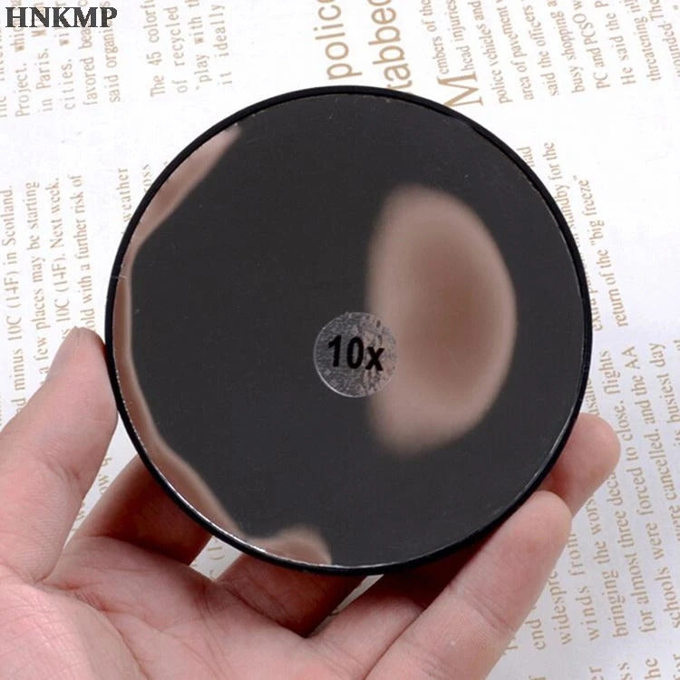 L484 Mirror With Two Suction Cups Makeup Tools Round Big Mirror 10X Magnification Makeup Mirror Magnifying