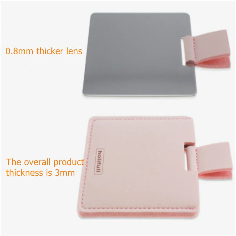 CX142  Pocket Rectangle Makeup Folding Mirrors Ultra-thin Folding Make Up Mirror Personalised Portable Compact Cosmetic Mirror