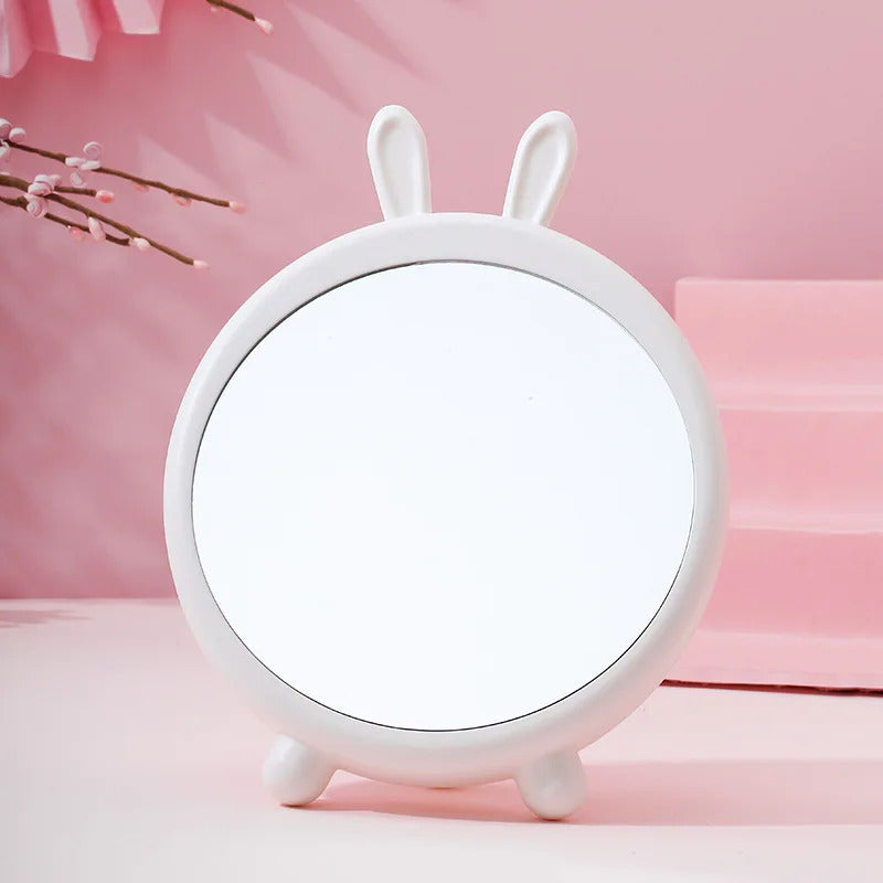 L226 Cute Round Mirror Table Makeup Mirror Hanging Dressing Decorative Mirrors Home Decor Bathroom Supplies Table Mirror Folding