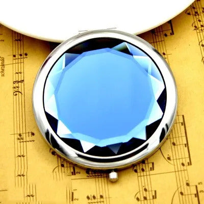 CX177 Mini Round Makeup Mirror Portable Double-sided Vanity Mirror Cosmetic Mirror Makeup Vanity Foldable Pocket Compact