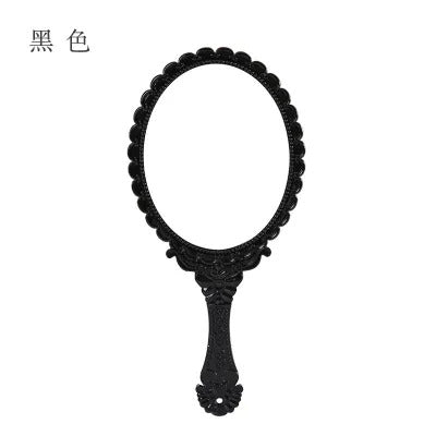 DSHOU178 Hand Mirrors Makeup European Rectangle Hand Hold Cosmetic Mirror with Handle Makeup Mirror