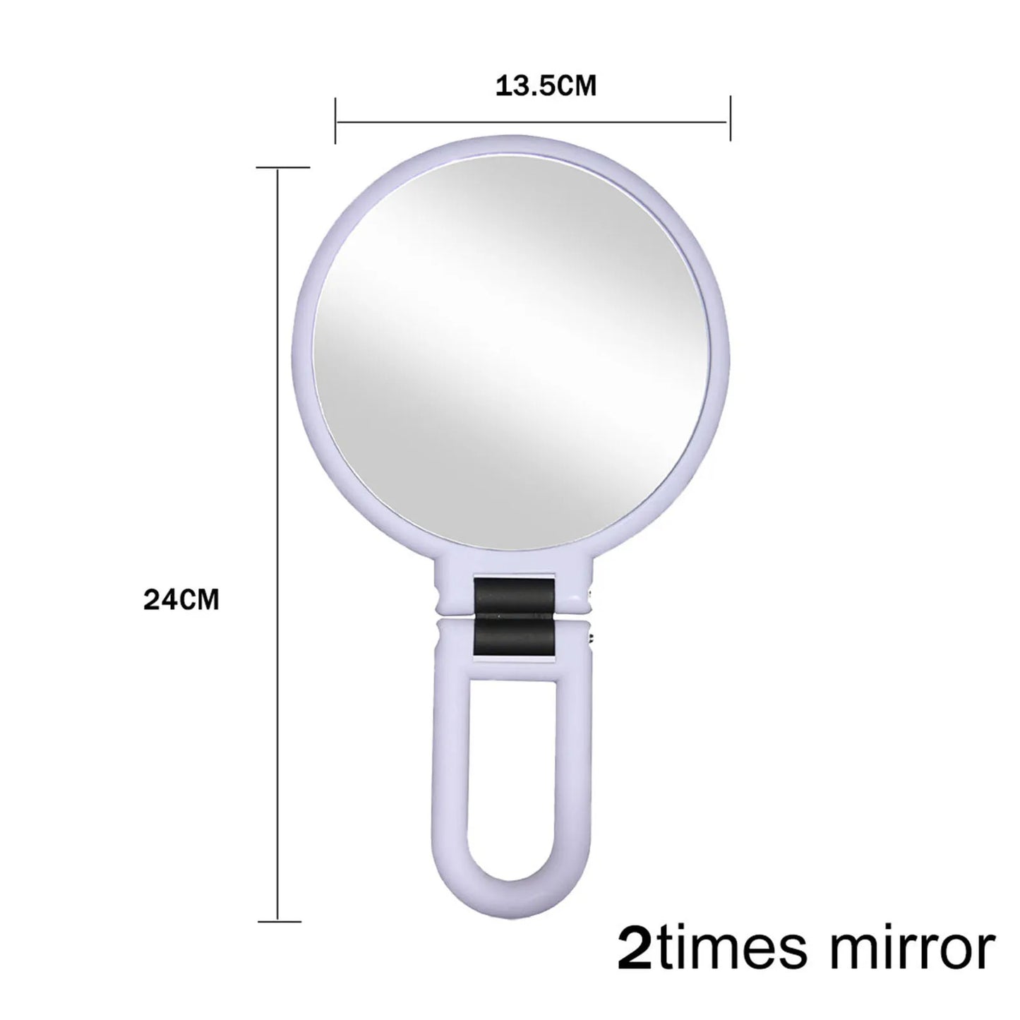 TSHOU462  Magnifying Makeup Mirror Hand Mirror Portable Folding Makeup Makeup Mirror Double-Sided Handheld Mirror Makeup Tool