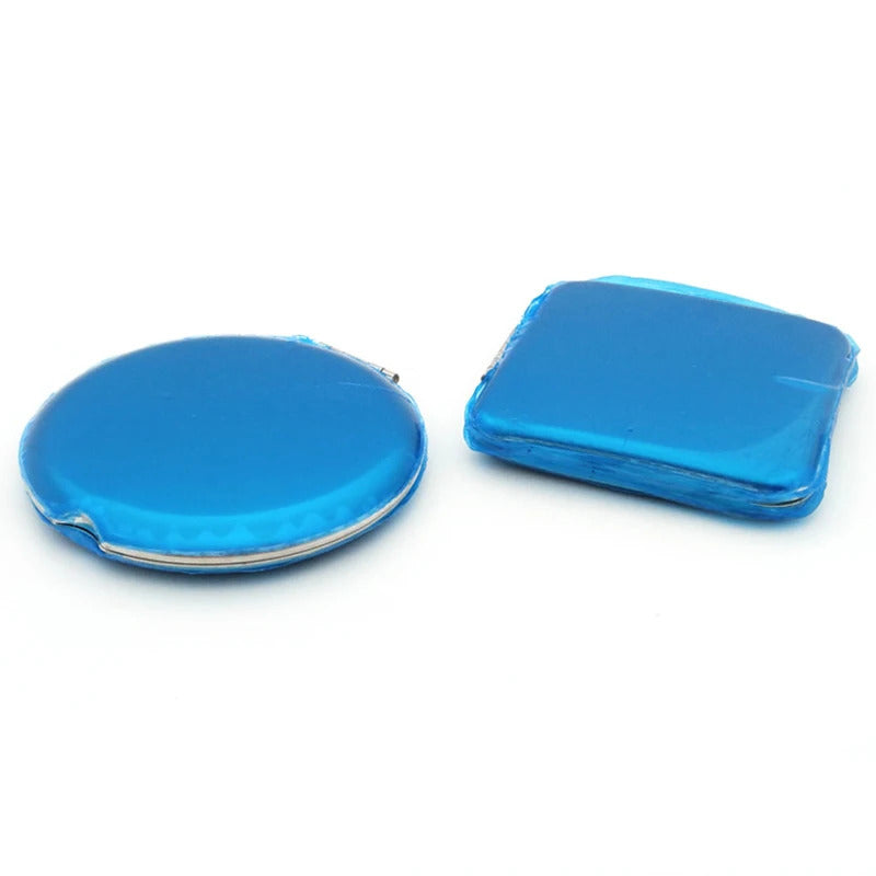 L344 Portable Women Stainless Steel Makeup Mirror Hand Pocket Folded-Side Cosmetic Make Up Mirror Small Various Shapes